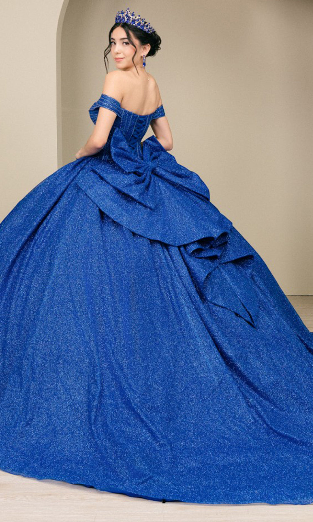 Cinderella Couture 8460JQ - Sweetheart Rhinestone Beaded Quince Gown Quinceanera Dresses in Royal