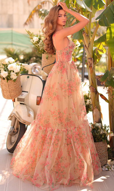 Amarra 88941 - Tiered Skirt Tulle Sweetheart Gown Formal Gowns