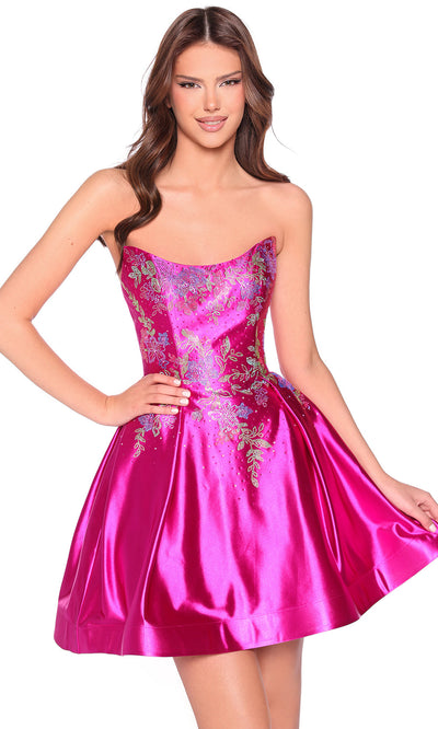 Amarra 88962 - Sparkling Embroidered Fit and Flare Dress Homecoming Dresses