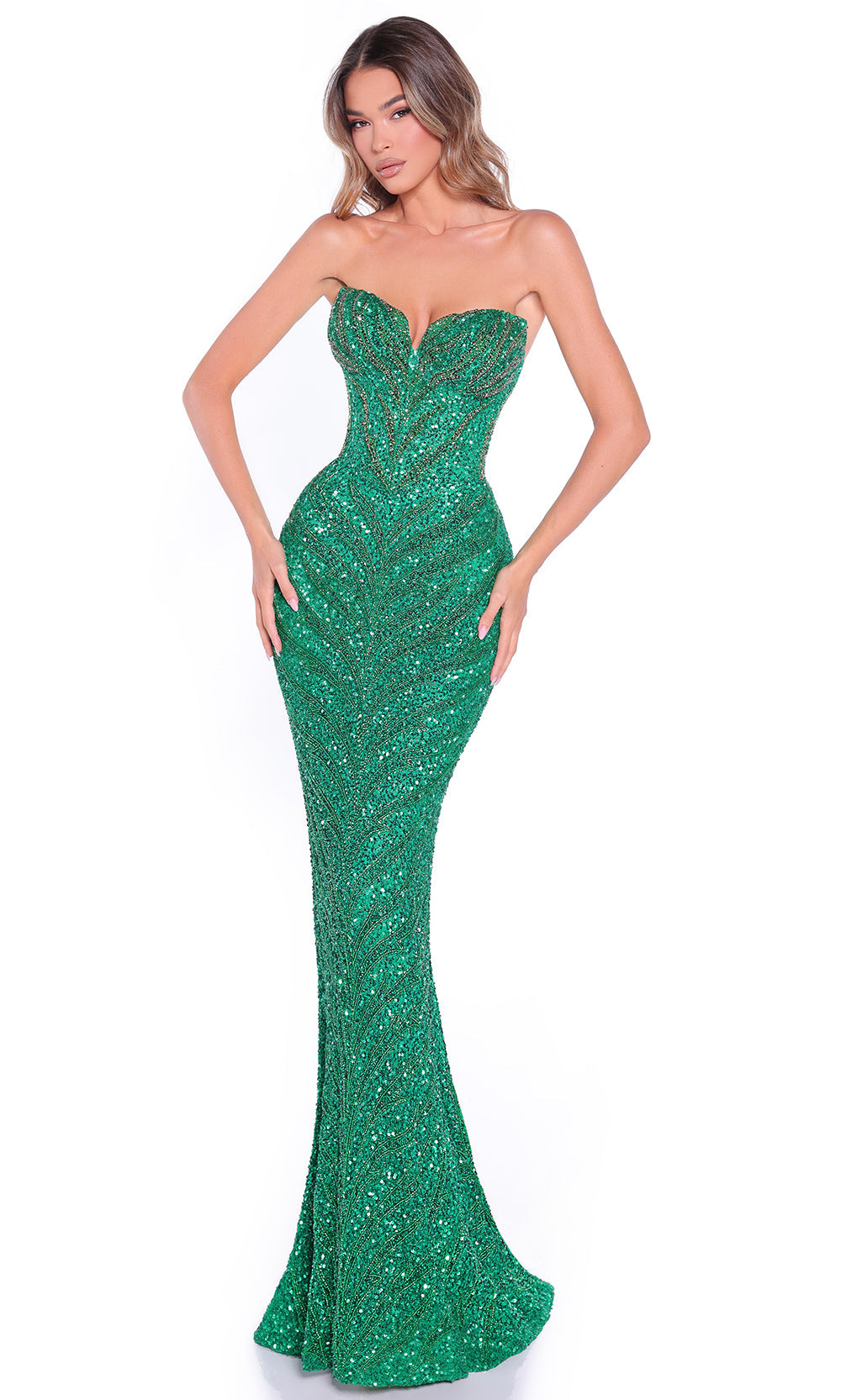 Amarra 89097 - Embellished Bodycon Long Prom Dress Prom Dresses