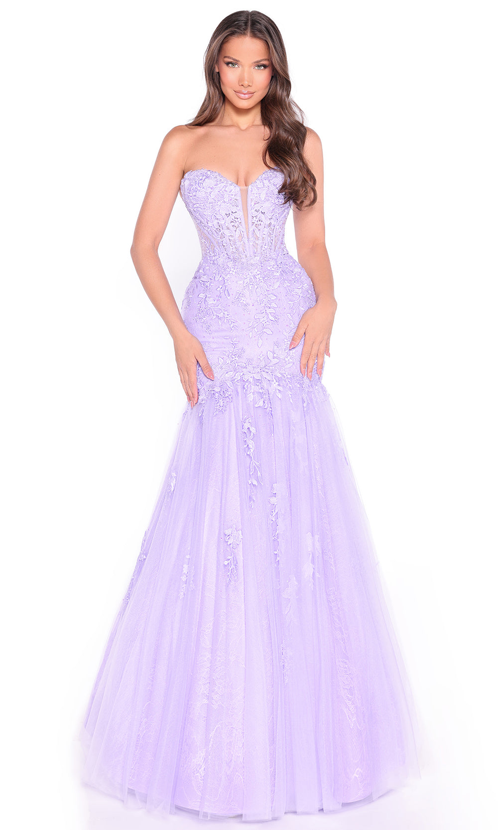 Amarra 89319 - Romantic Corset Embroidered Mermaid Gown Prom Dresses