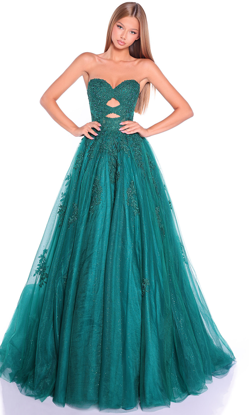 Amarra 89357 - Romantic Lace Sweetheart Ballgown Prom Dresses