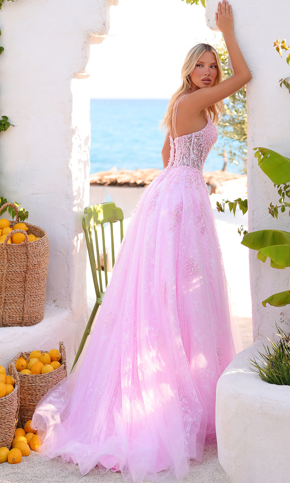Amarra 89425 - Bead Embellished Illusion Corset Ballgown Prom Dresses