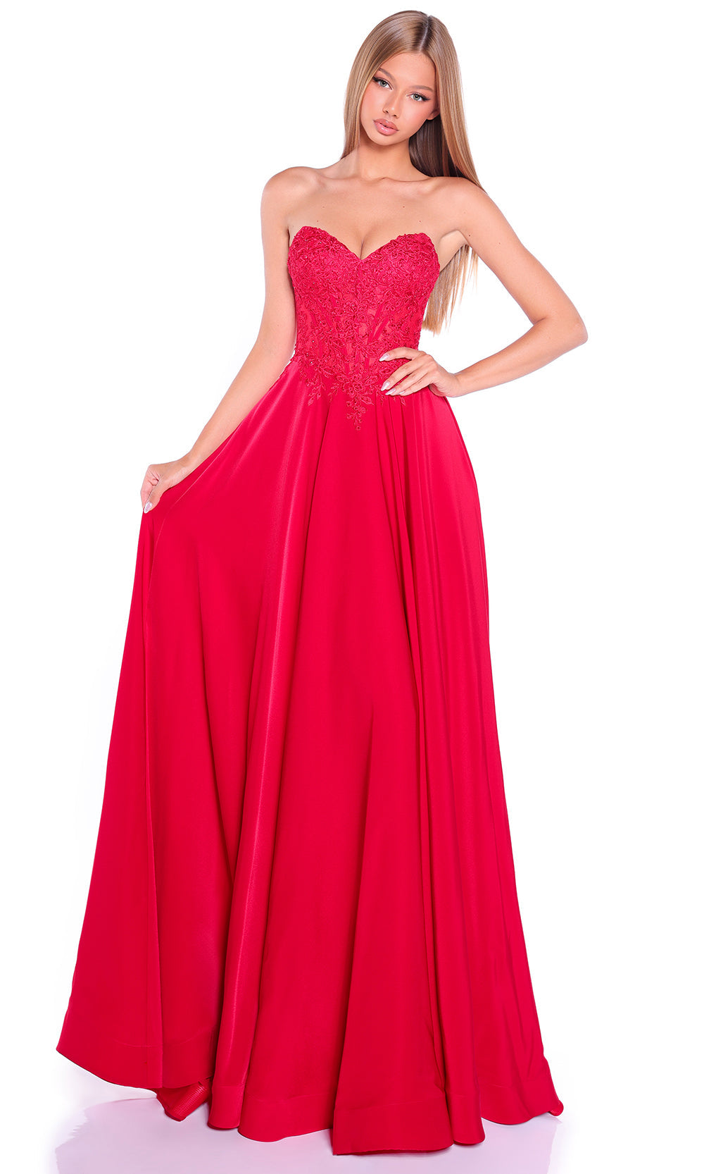 Amarra 89433 - Elegant A-Line Sweetheart Gown Prom Dresses
