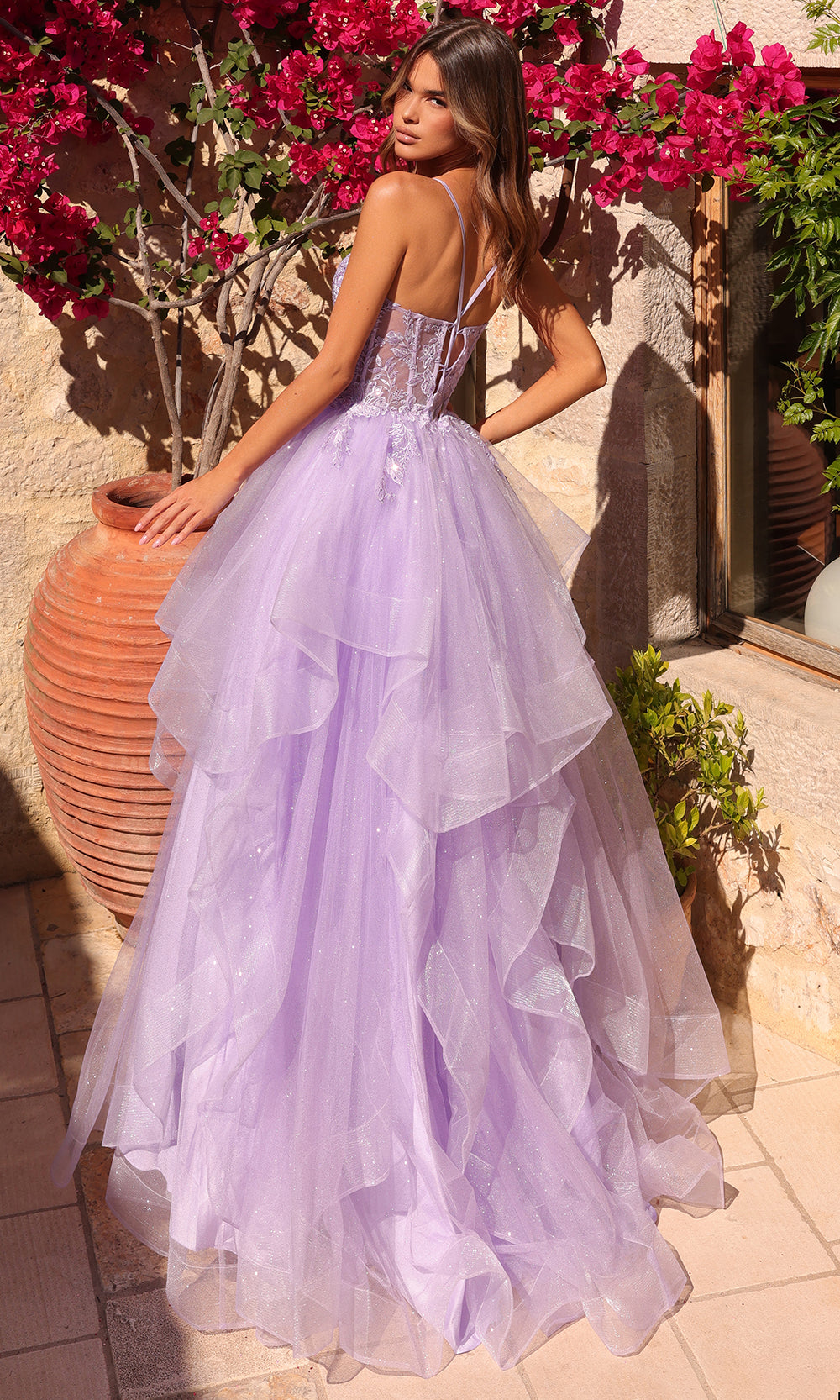 Amarra 89504 - Romantic Layered A-Line Prom Dress Prom Dresses