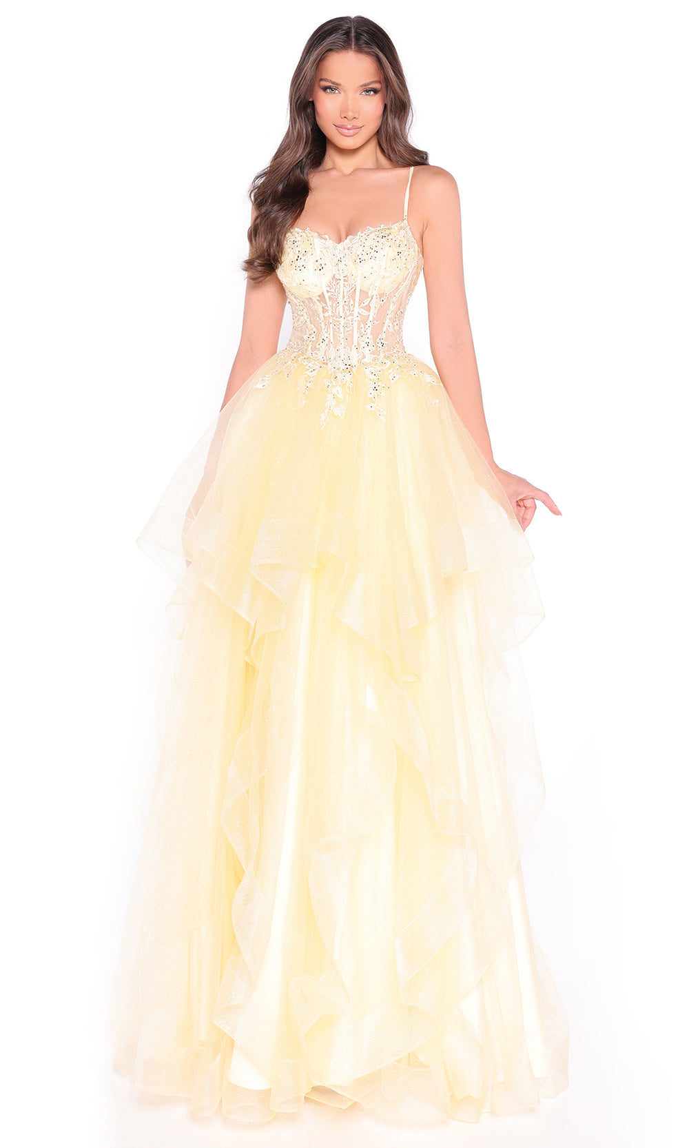 Amarra 89504 - Romantic Layered A-Line Prom Dress Prom Dresses
