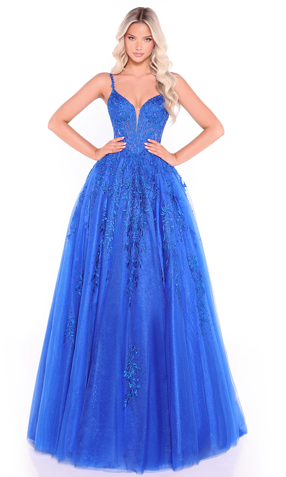 Amarra 89509 - Sleeveless Corset Prom Dress with Embroidery Prom Dresses