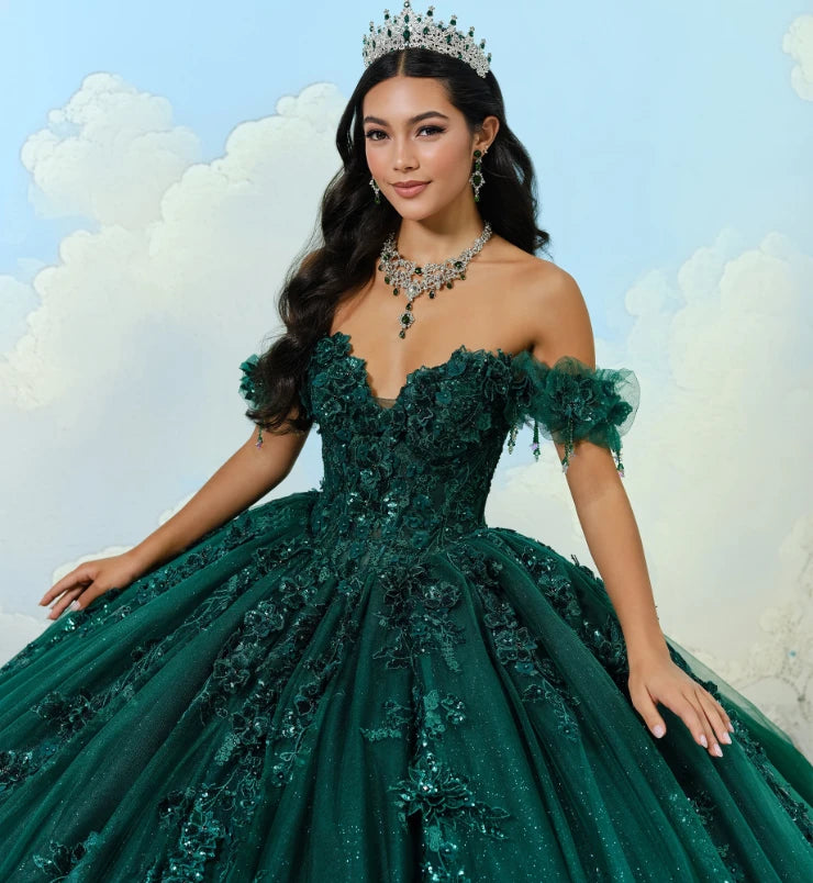 Princesa by Ariana Vara PR30174 - Floral Quinceañera Ball Gown