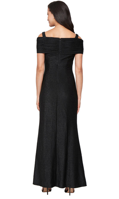 S.L. Fashions 9127301 - Long Ruched Bodice Sheath Evening Gown Formal Gowns