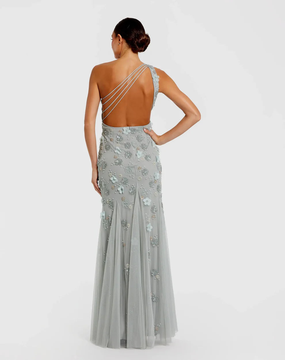 Mac Duggal 9168 - Assymetrical Trumpet Gown