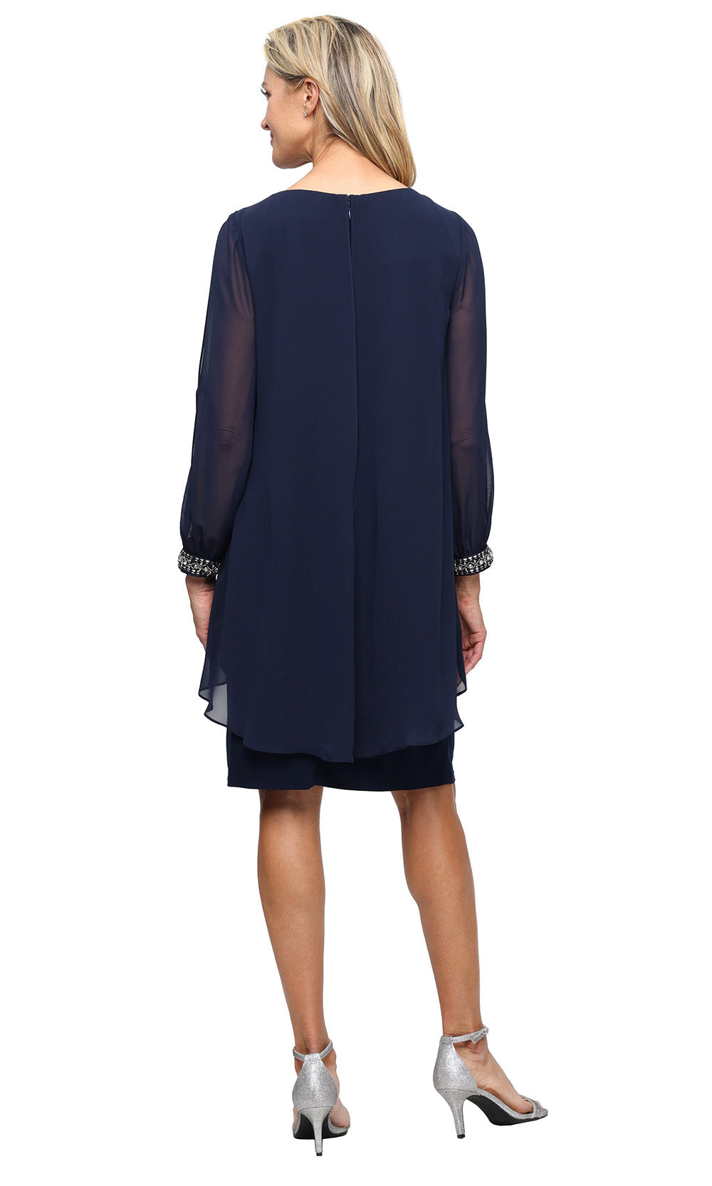 S.L. Fashions Dresses (SLNY) 9477534 - Long Sleeve Knee-Length Dress Cocktail Dresses