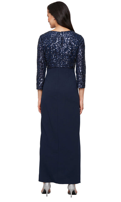 S.L. Fashions 9196489 - Three-Quarter Sleeve Embellished Gown Mother of the Bride Dresses