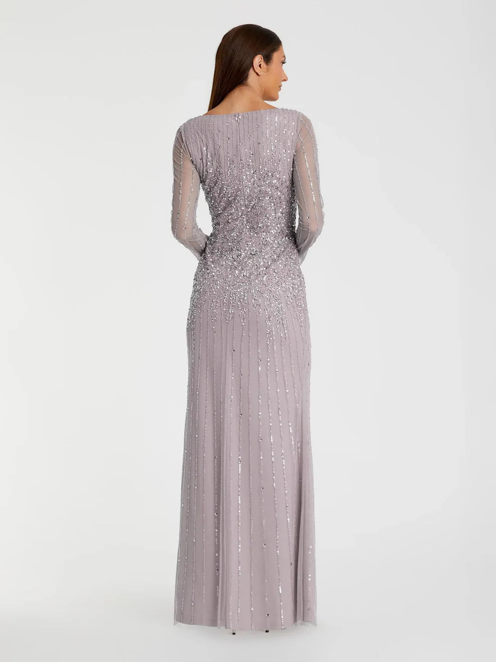 Mac Duggal 9226 - Sequined Column Evening Dress