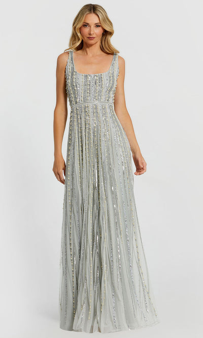 Mac Duggal 94080 - Embellished Scoop Neck A-Line Gown Evening Dresses