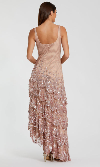 Mac Duggal 94195 - Sleeveless Sequin High Low Gown Formal Gowns