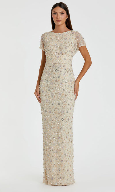 Mac Duggal 94205 - Embellished Bateau Neck Long Gown Mother of the Bride Dresses