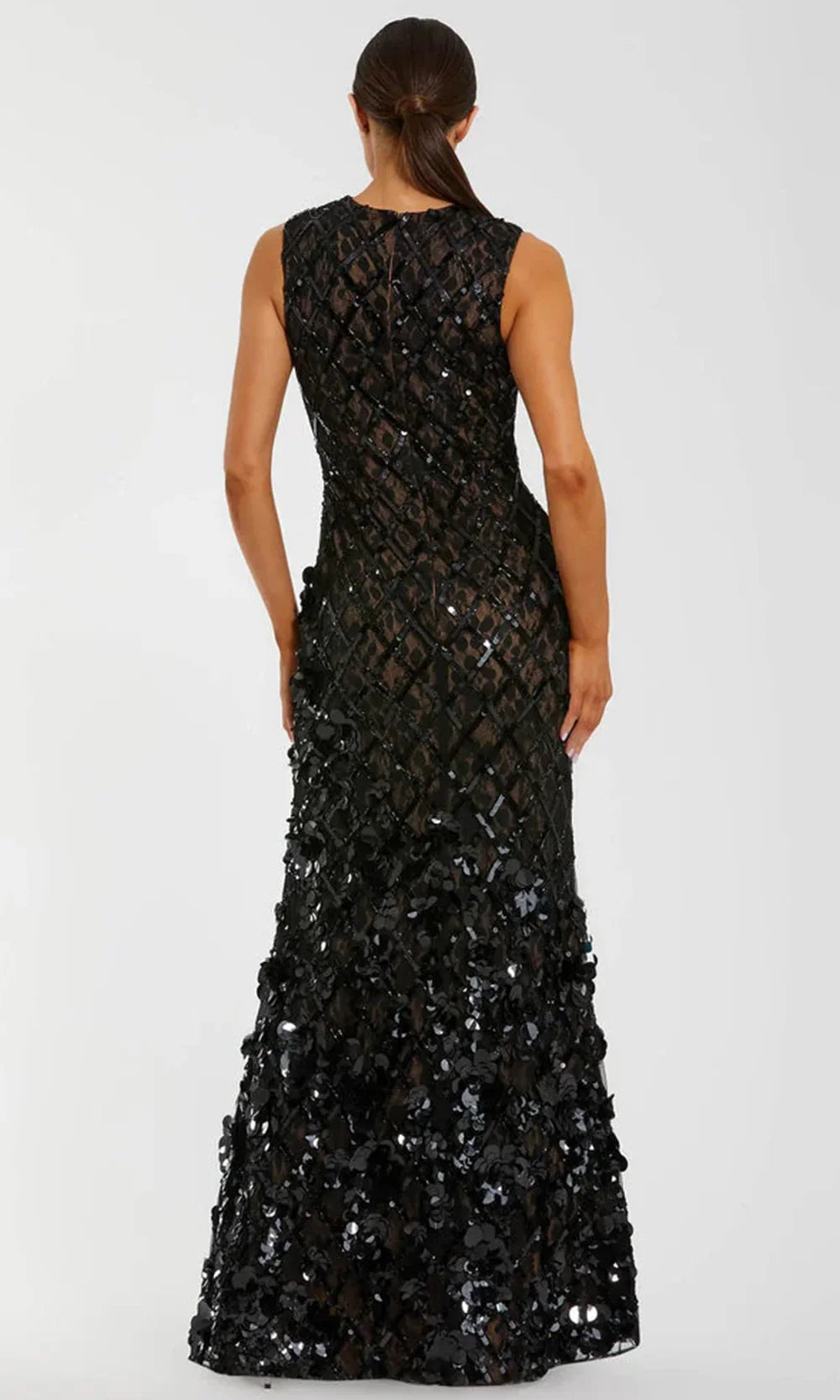 Mac Duggal 94277 - Sequin Embellished Jewel Neckline Gown Prom Dresses