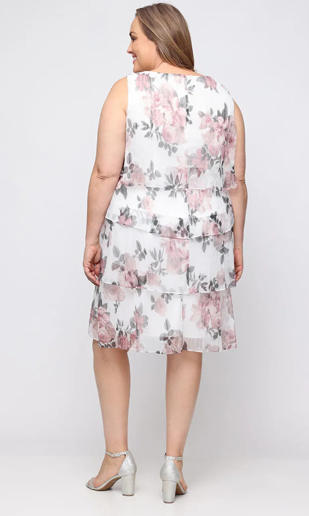 S.L. Fashions Dresses (SLNY) 9455286 - Floral Print Knee-Length Dress Holiday Dresses
