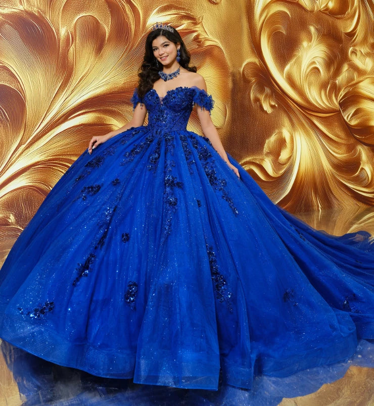 Princesa by Ariana Vara PR30174 - Floral Quinceañera Ball Gown