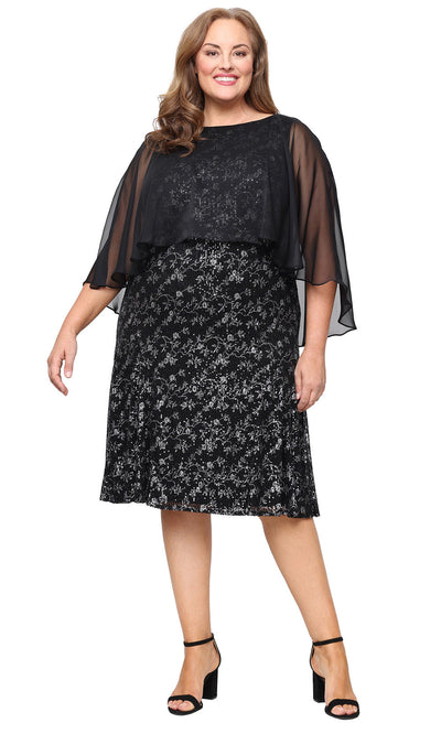 S.L. Fashions 9496488 - Bateau Neck Knee-Length Dress Homecoming Dresses