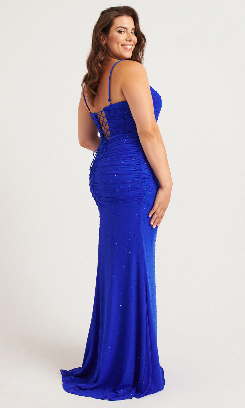 Faviana 9567 - Beaded Crystal Ruched Sleeveless Dress Prom Dresses