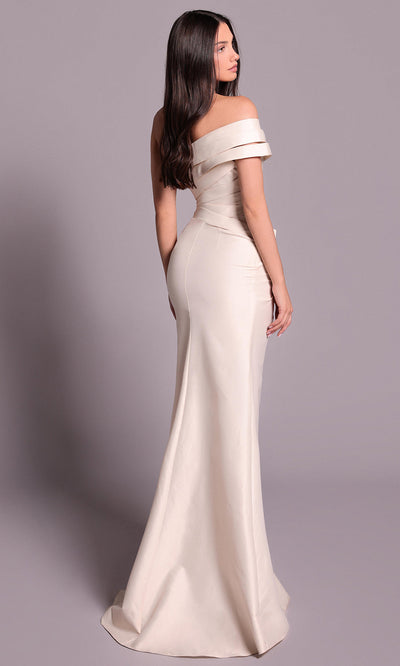 Tarik Ediz 99045 - Wrapped Sheath Evening Dress