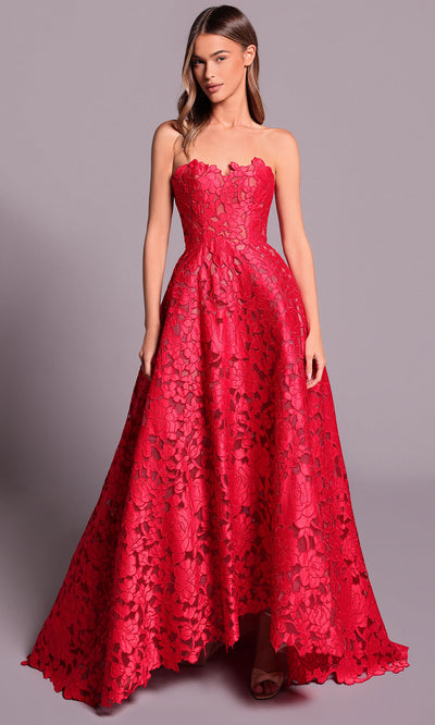 Tarik Ediz 99111 - Floral Lace Sweetheart Evening Dress