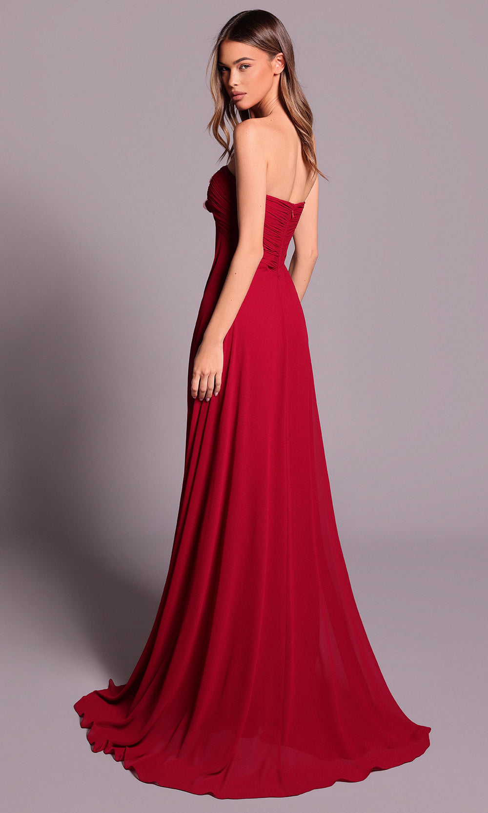 Tarik Ediz 99114 - Sweetheart Flowy A-line Evening Gown