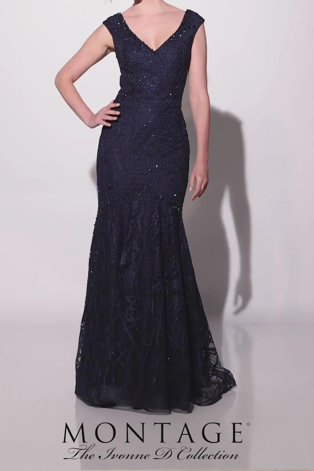 Ivonne D by Mon Cheri - 221D53 Sleeveless Lace Trumpet Formal Dress
