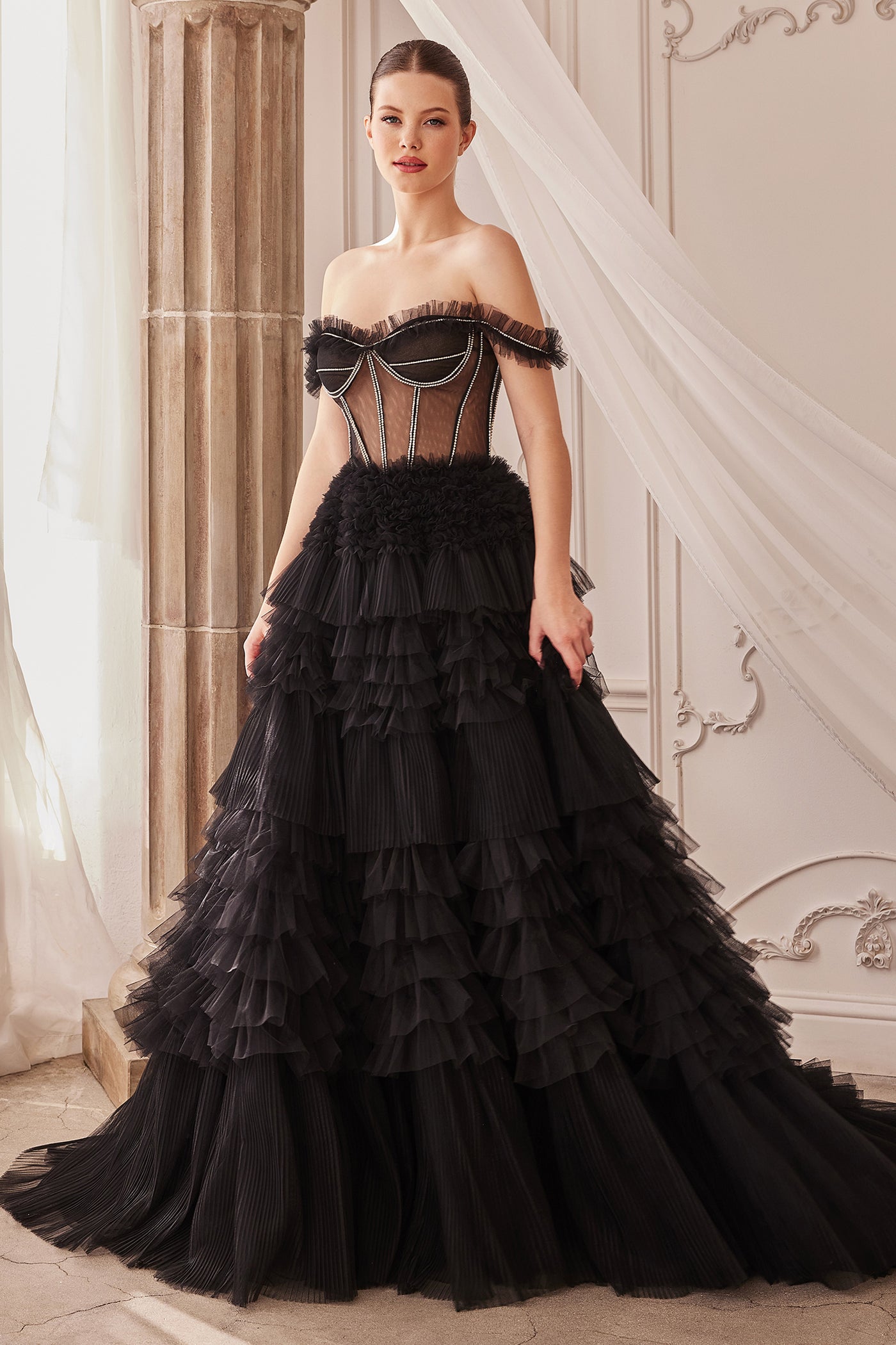 Andrea and Leo A1150 - Ruffled Gown