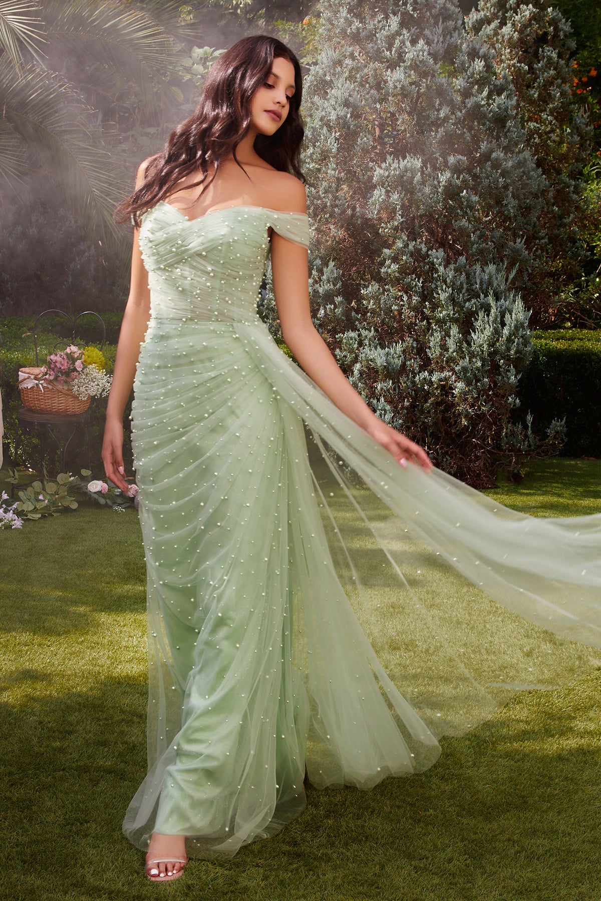 Andrea and Leo A1219 - Pearl Beaded Dress