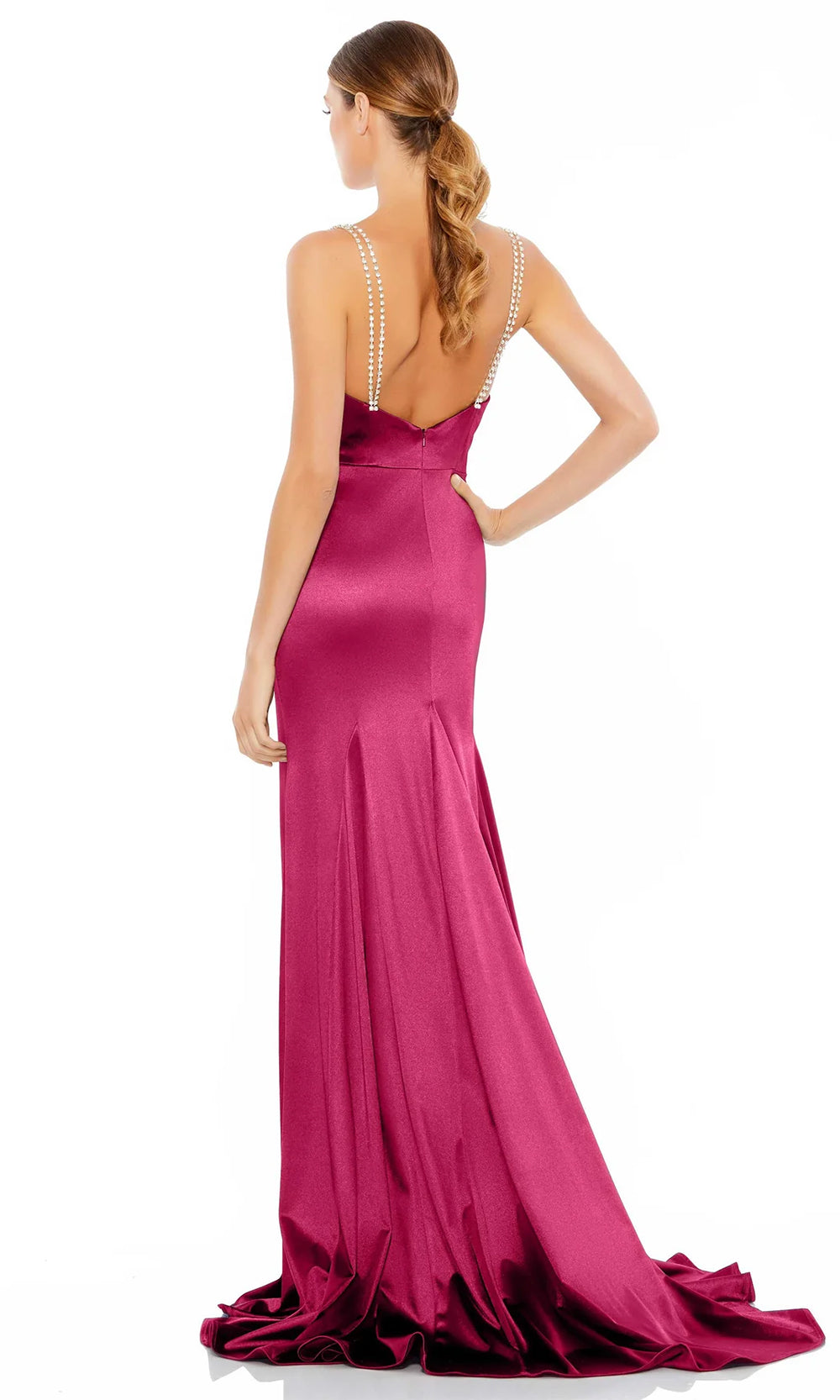 Ieena Duggal A12428 - Scoop Neck Trumpet Evening Gown Special Occasion Dresses