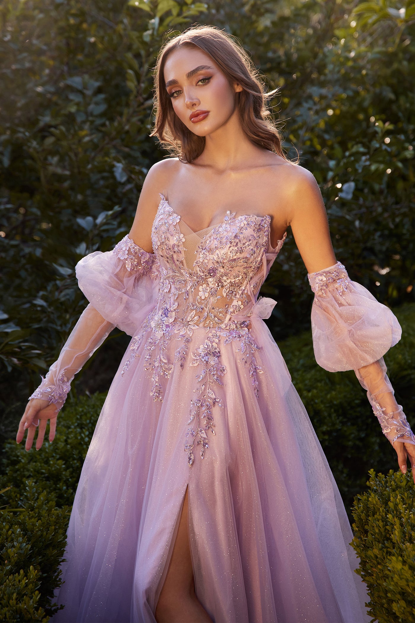 Andrea And Leo A1303 - Applique Bodice Gown