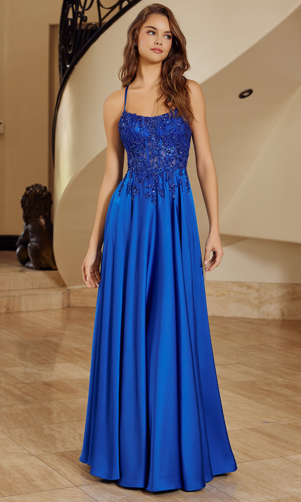 Nox Anabel A1725 - Corset Back Formal Gown Prom Dresses