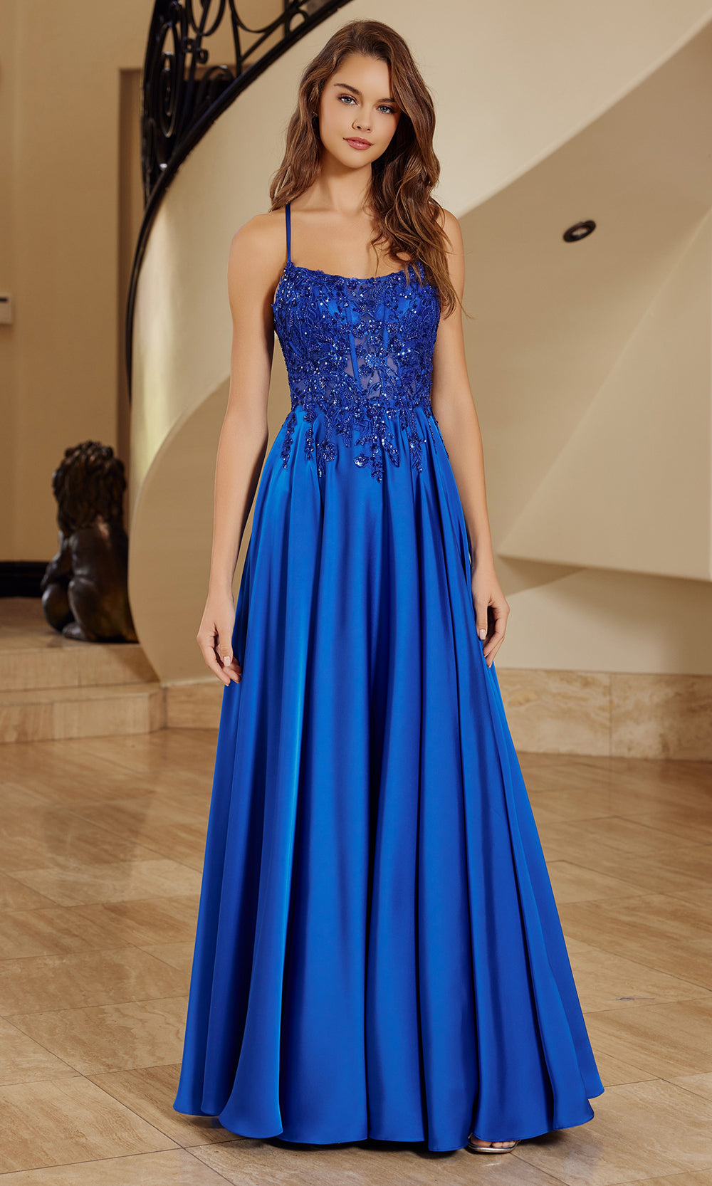 Nox Anabel A1725 - Corset Back Formal Gown Prom Dresses