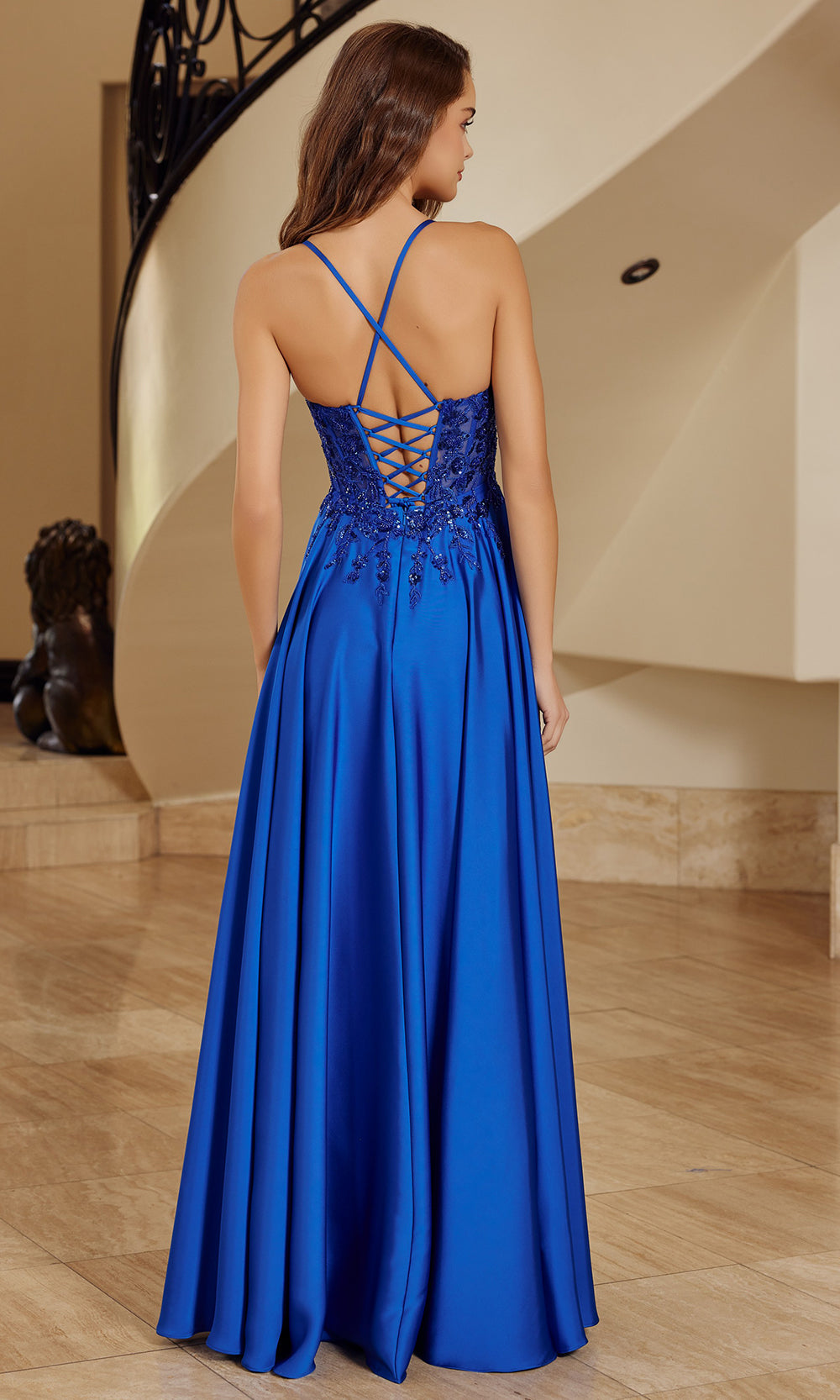 Nox Anabel A1725 - Corset Back Formal Gown Prom Dresses