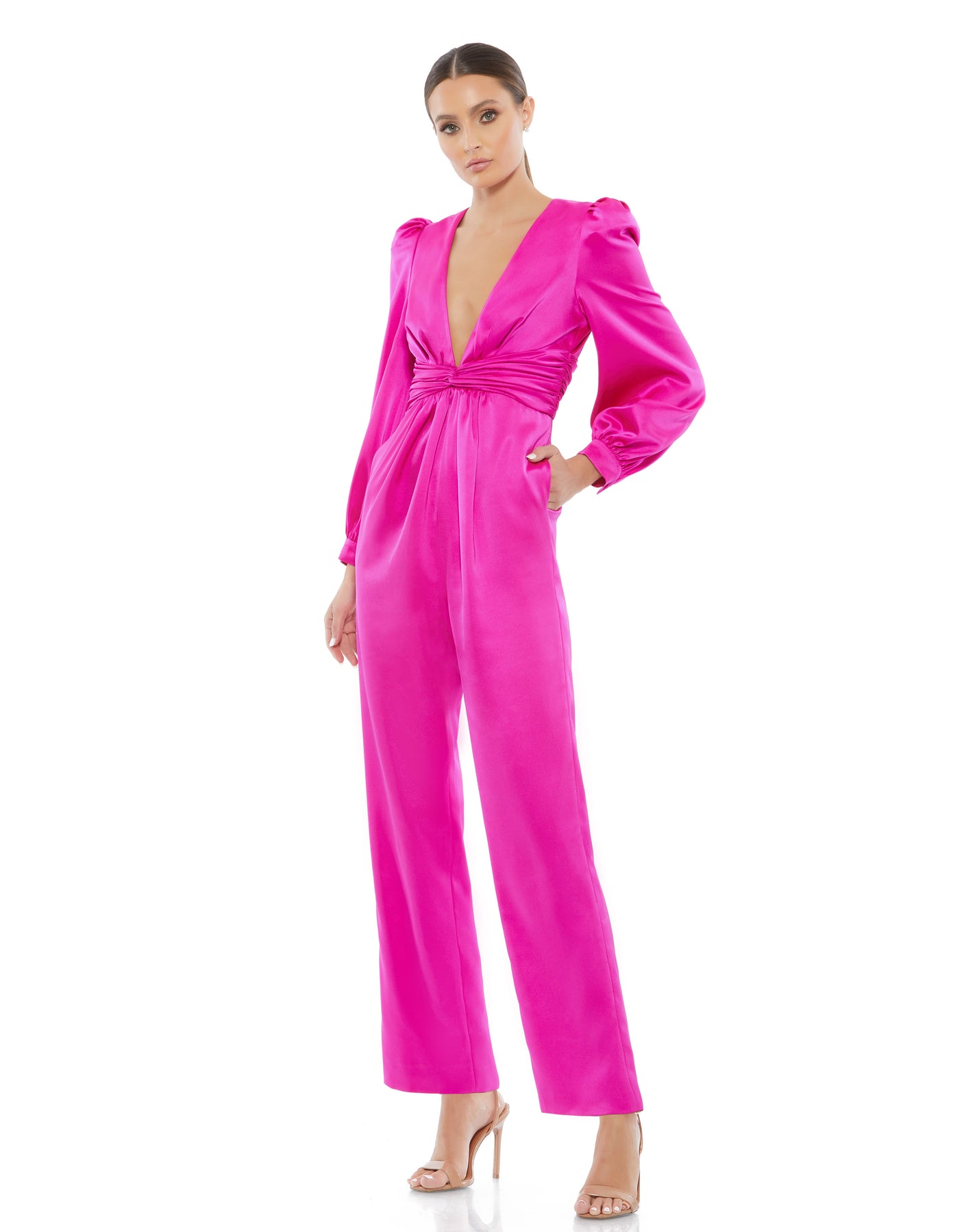 Ieena Duggal A2647 - Pleated Jumpsuit