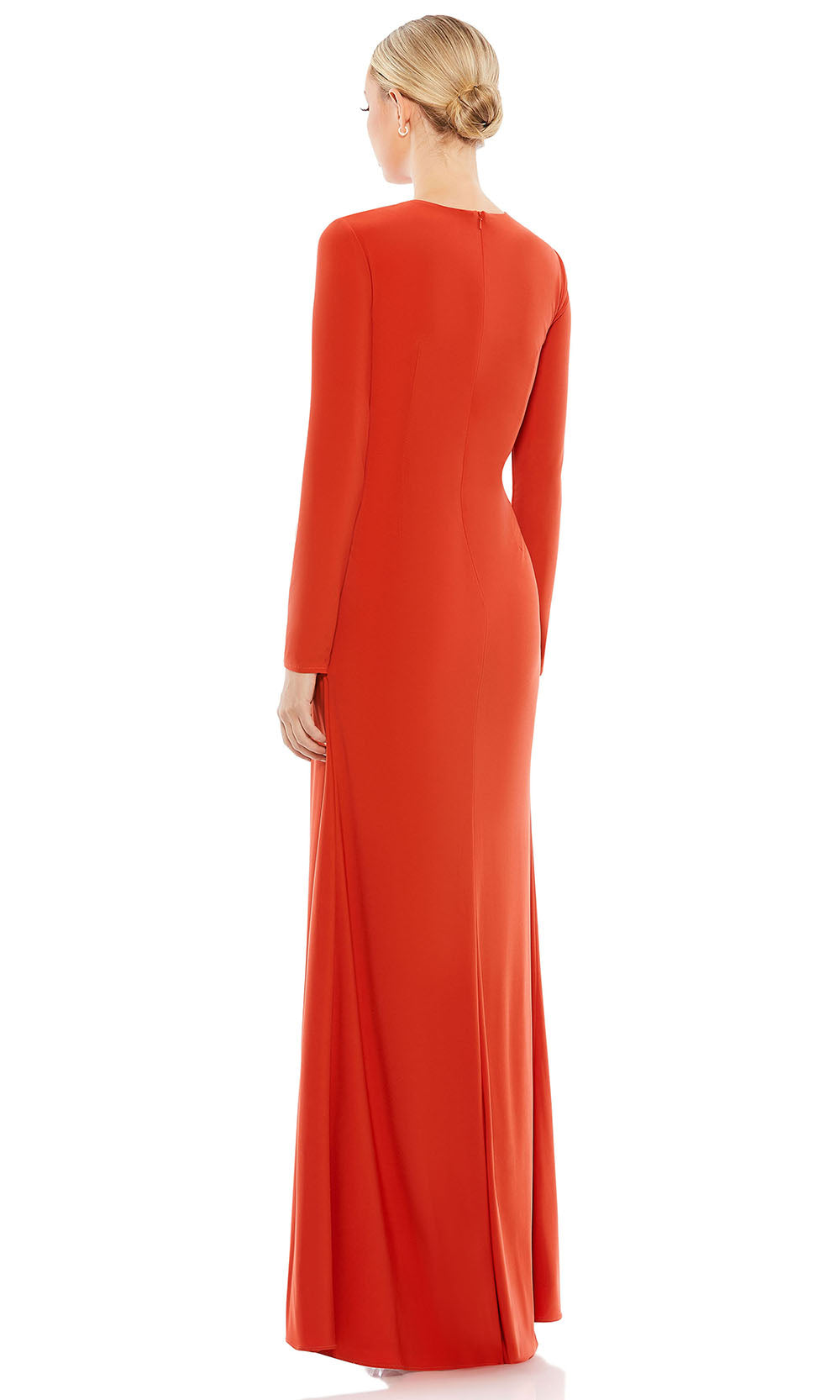 Ieena Duggal A55708 - Jewel Neck Knotted Waist Evening Gown Mother of the Bride Dresses