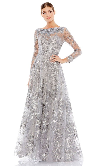 Mac Duggal A67498 - Long Sleeve Sequin Lace Evening Gown Mother of the Bride Dresses