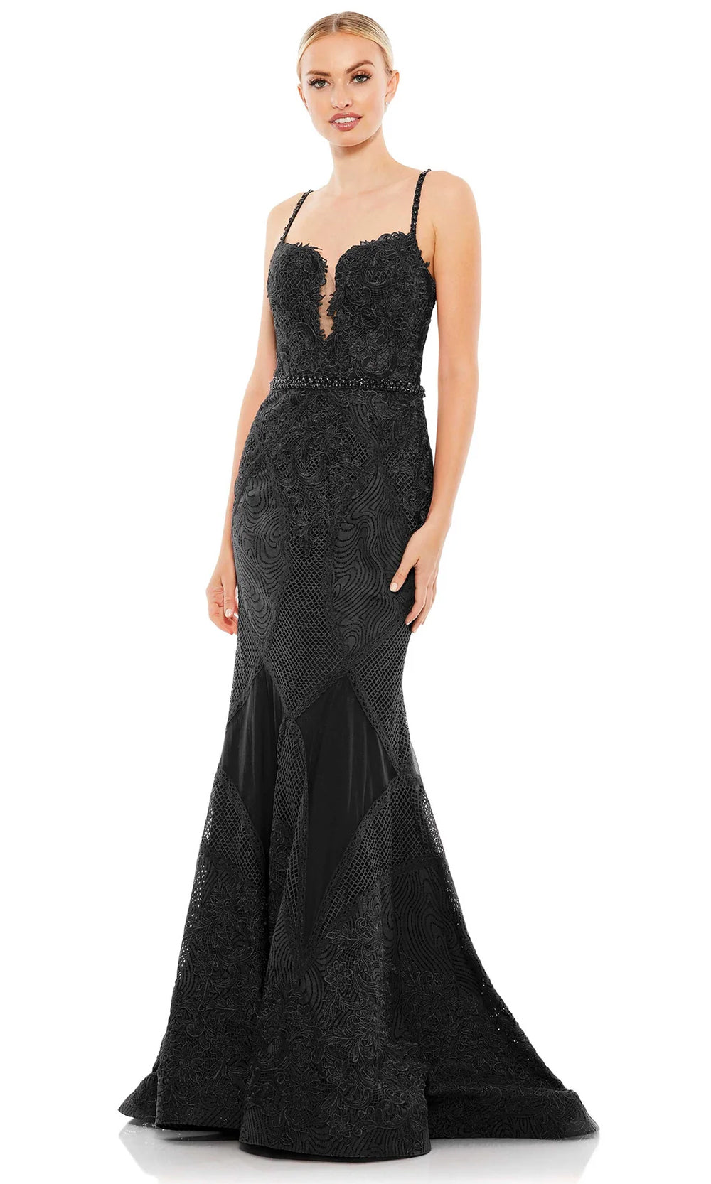 Mac Duggal A79082 - Sweetheart Lace Evening Gown Special Occasion Dresses 0 /Black