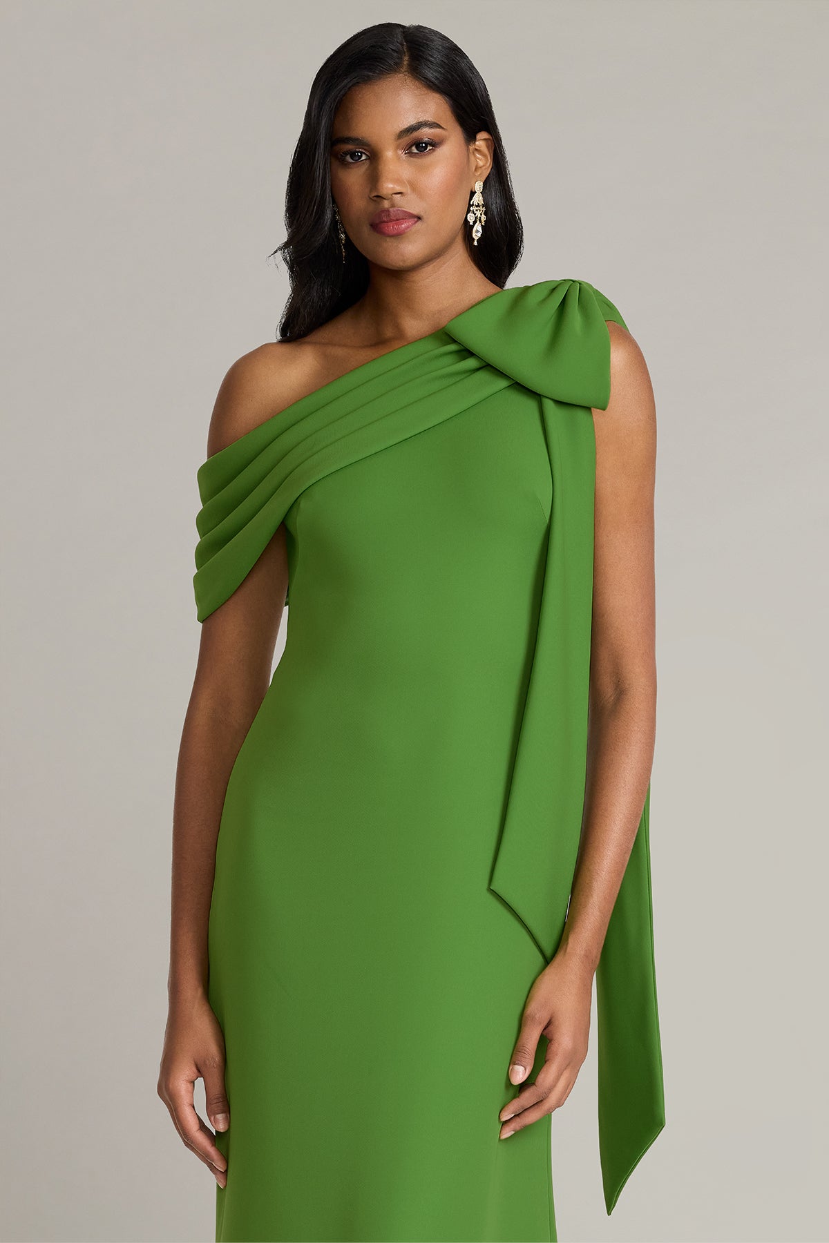 Tadashi Shoji ALG18371L - Foldover Off Shoulder Evening Gown