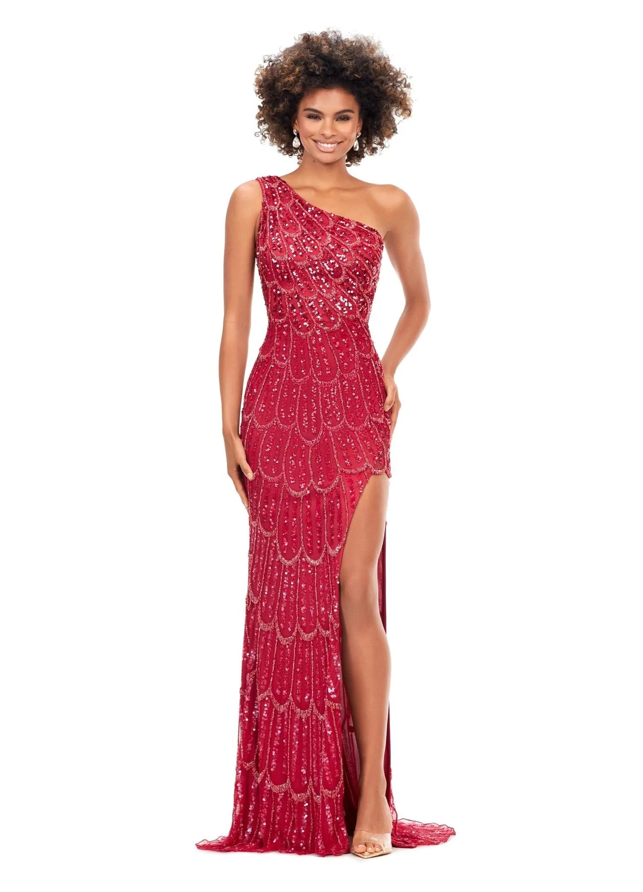 Ashley Lauren 11284 - Peacock Dress