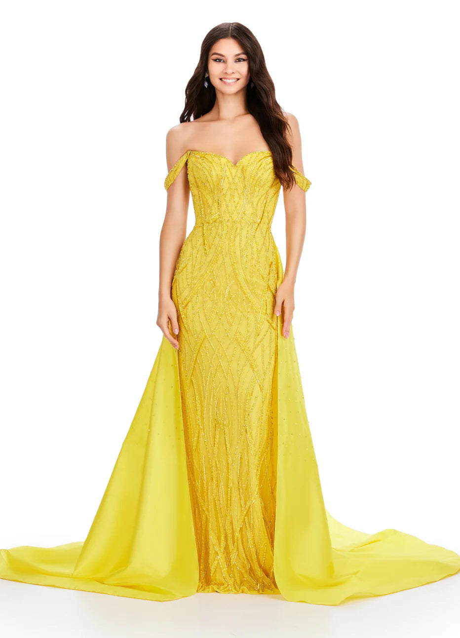 Ashley Lauren 11458 - Sweetheart Overskirt Prom Dress
