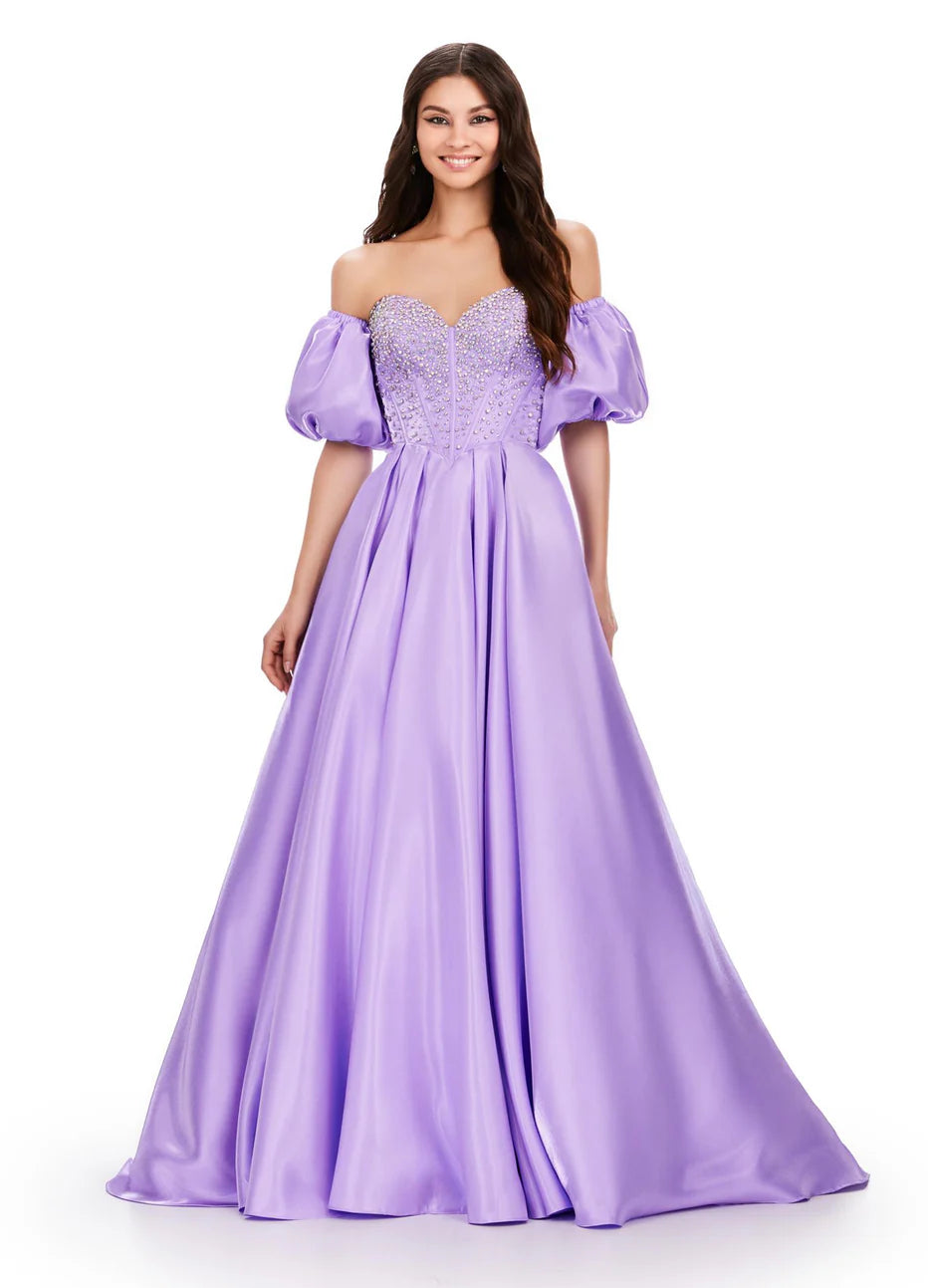 Ashley Lauren 11642 - Bejeweled Sweetheart Prom Dress