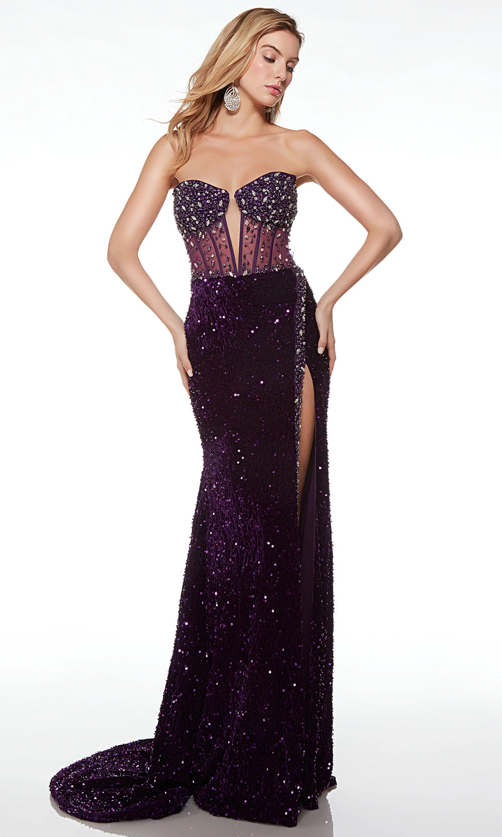 Alyce Paris 61621 - Strapless Sheath Evening Dress Evening Dresses