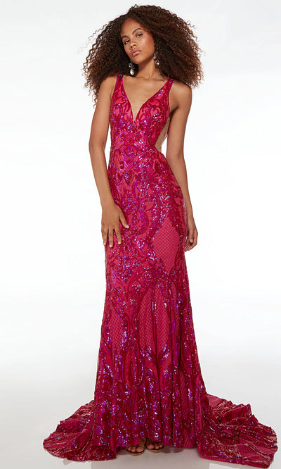 Alyce Paris 61651 - Sleeveless Sequin Embellished Prom Gown Prom Dresses