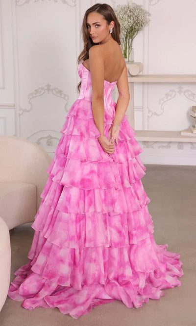 Ava Presley 26442 - Sweetheart Ruffle Ballgown with Beaded Bust Prom Dresses