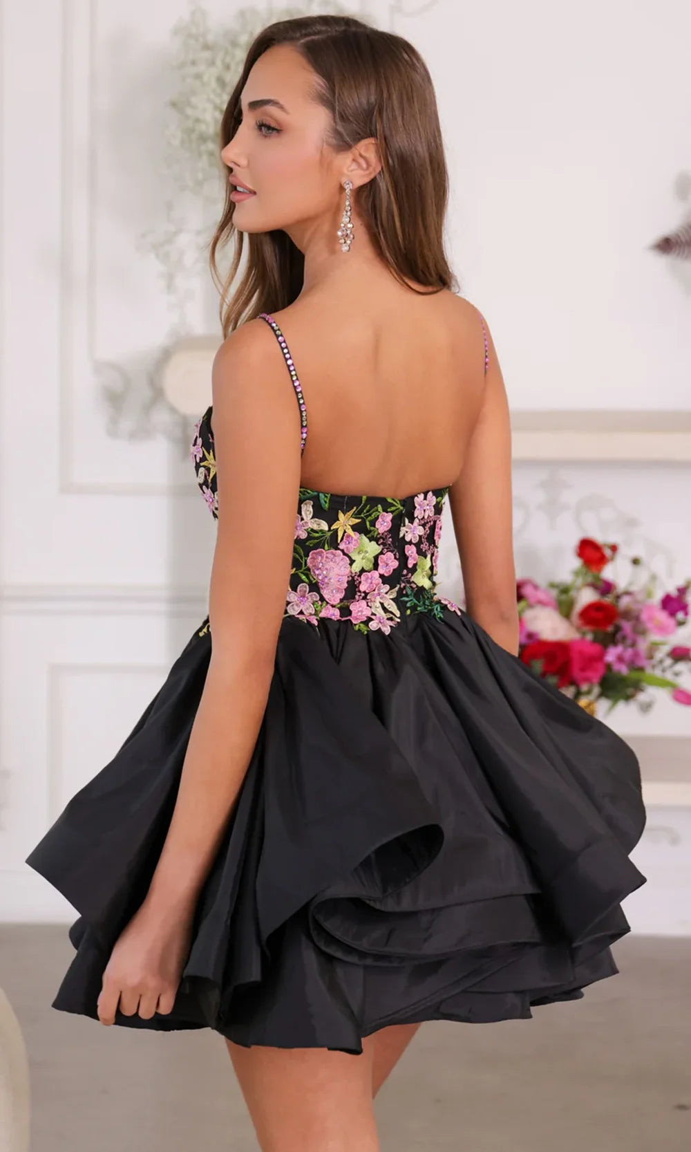 Ava Presley 26348 - Layered Skirt Sweetheart Mini Dress Homecoming Dresses