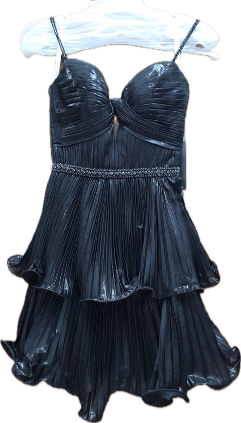 Ava Presley 29262 - Sweetheart Metallic Dress
