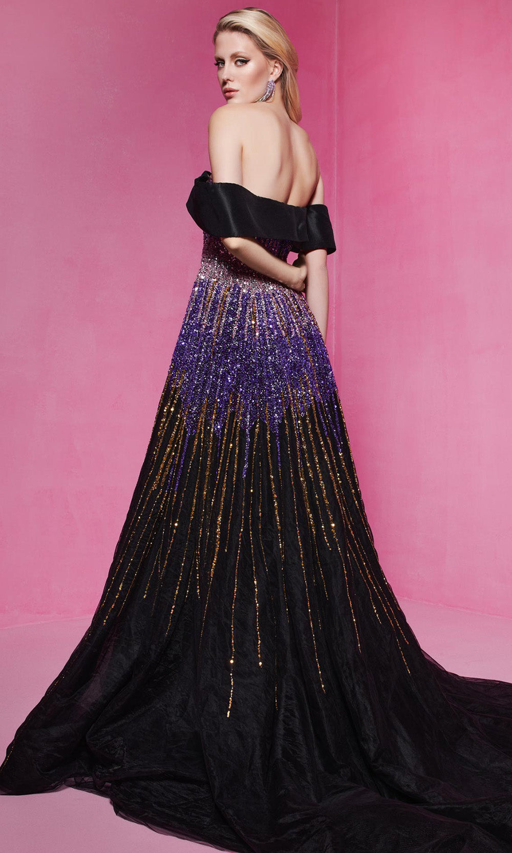 MNM Couture B1009 - A-Line Beaded Evening Gown Ball Gowns
